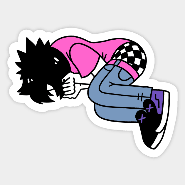 Emo Kid Sticker by scrims